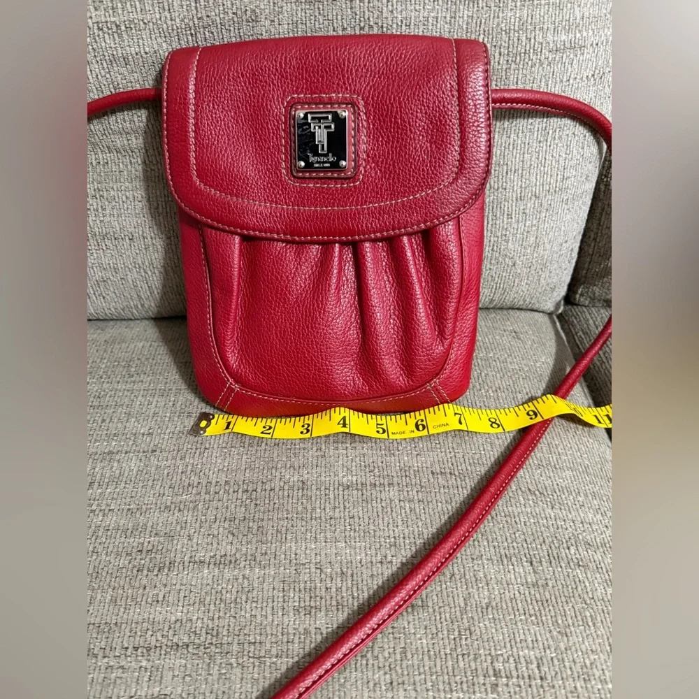 Tignanello‎ Cherry Red Crossbody Bag